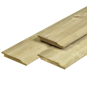 Rabat overhangend 1,9x14,5x420 cm NE Vuren geschaafd, groen geïmpregneerd