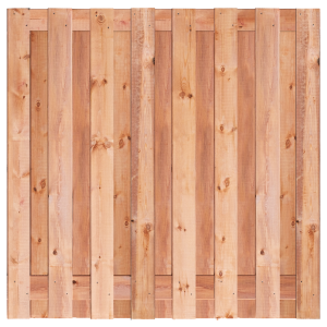 Tuinscherm Motala 17-planks 180x180 cm Red Class Rood geïmpregneerd