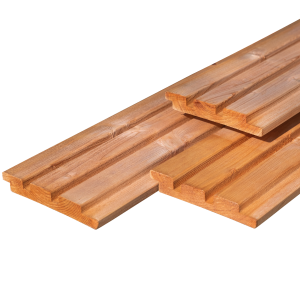 Gevelbekleding 2,2x14,5x240 cm Red Class geschaafd, triple profiel