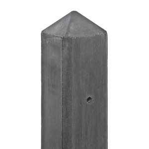 Beton-motief eindpaal Schie met diamantkop 10x10x280cm Antraciet