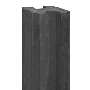 Beton-sleufpaal Zaan met vlakke kop 10x10x275 cm Antraciet