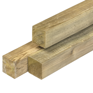 Paal 6,8x6,8x300 cm ME Grenen geschaafd, groen geïmpregneerd