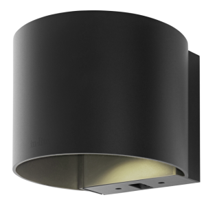 HALO Down Wall 230V Black Ø13x13x10 cm