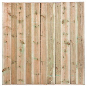 Tuinscherm Venlo 11-planks 180x180 cm Groen geïmpregneerd