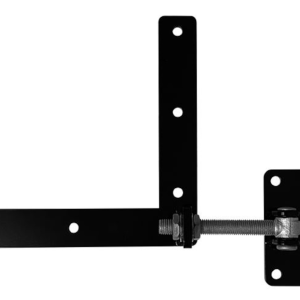 Verstelbaar Poortbeslag Links L=300mm zwart