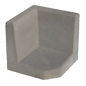 Hoek Lelement 40x40x40 Grijs