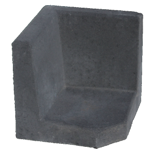 Hoek Lelement 40x40x40 Antraciet