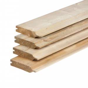 Dubbelzijdig rabat 1,8x14x360 cm Grenen geschaafd groen geÍmpregneerd