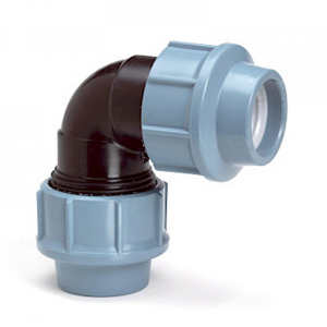 Tyleenslang knie 90° Kiwa 2x klem 16mm