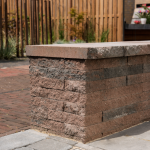 Wallblock Split 40x15x6 cm Brons