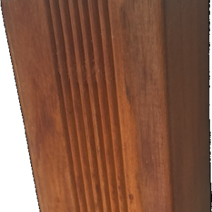 Paal 6,8x6,8x305 cm Niove FSC glad/geribd en gepunt