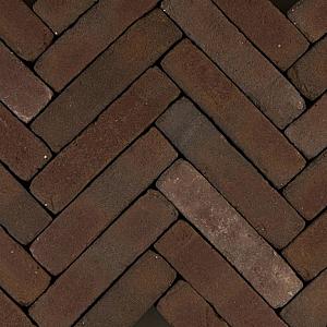 Art Bricks waalformaat Vermeer 20x5x6 cm Rood-paars getrommeld