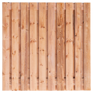 Tuinscherm Kalmar 21-planks 180x180 cm Red Class Rood geïmpregneerd