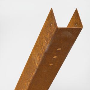 Muur- startprofiel Bamboescherm 182cm - Cortenstaal