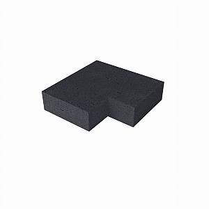 Oud Hollandse traptrede binnenhoek 60/60x40x20 cm Carbon
