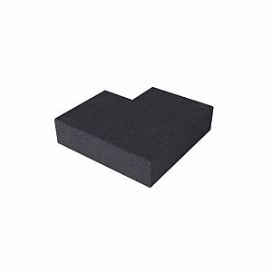 Oud Hollandse traptrede buitenhoek 60/60x37x15 cm Carbon