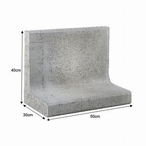 L-element 50x30x40 cm Grijs
