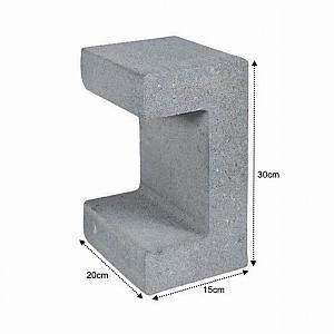 U-element 15x20x30 cm Grijs
