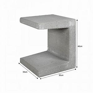 U-element 30x30x40 cm Grijs
