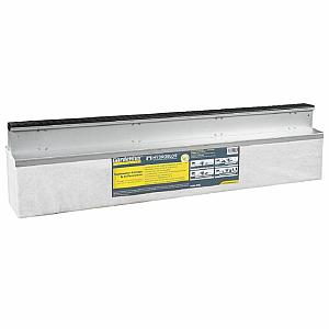 Hydroblob set, slimline lijngoot grafiet en D45 unit, 120x20x30 cm