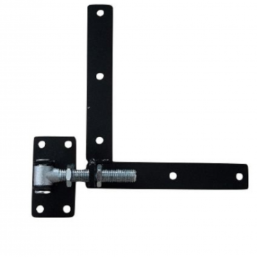 Verstelbaar Poortbeslag Rechts L=300mm Zwart