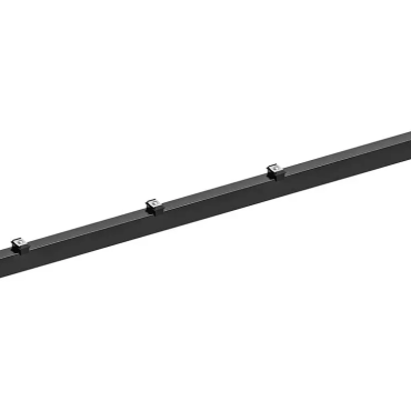 Hillfence metalen paal+aansluitingset afdekkap 6x4x160cm zwart