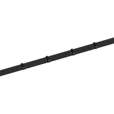 Hillfence h.paal+aansluitingset afdekkap 6x6x240cm zwart