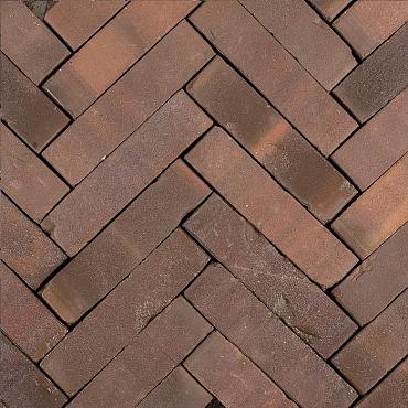 Hollandse streken Peel Dikformaat 20x6x6,5 cm Paars/Bruin, getrommeld