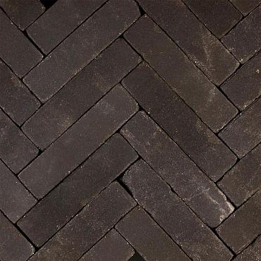 Hollandse streken Betuwe Dikformaat 20x6x6,5 cm, Zwart, getrommeld
