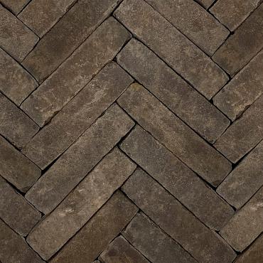 Hollandse streken Fries Dikformaat 20x6x6,5 cm, Zwart/Bruin, getrommeld