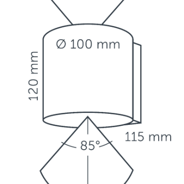 In-Lite wall halo up-down dark