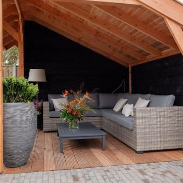 Gardenlux hardhouten vlonderplank 2,5x14x400 cm