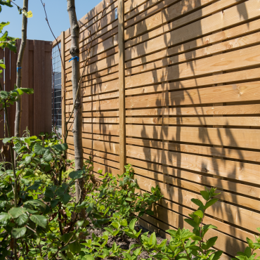 Tuinscherm Hillhout Flux Excellence 180x180 cm Recht Vuren Groen geïmpregneerd