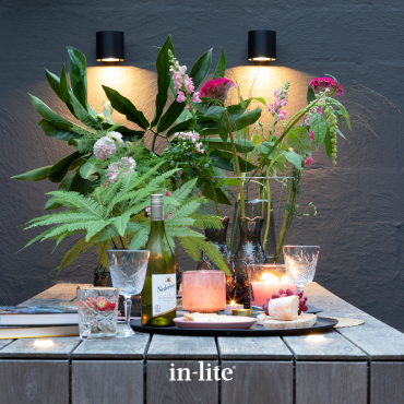 Halo Down Wall 12V Black Ø10x11,5x10 cm