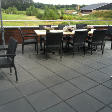 Betontegel 50x50x5 cm met facet Antraciet