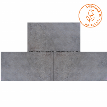 Cera3line Rocky Anthracite 90x45x3 cm Antraciet