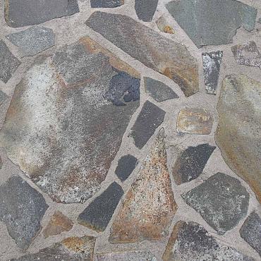 Flagstone Forest Green Melange 2,5-4 cm dik Groen-grijs