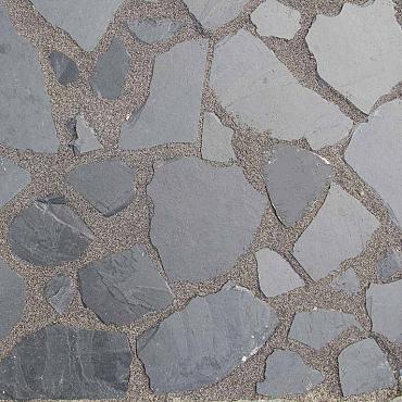 Flagstone Pure Black 2,5-4 cm dik Antraciet