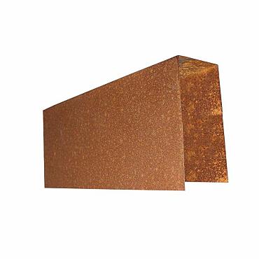 Cortenstaal U-profiel Opsluitband 50 5 x 15 x 100