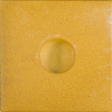 Knikkerpottegel 30x30x6 cm Geel