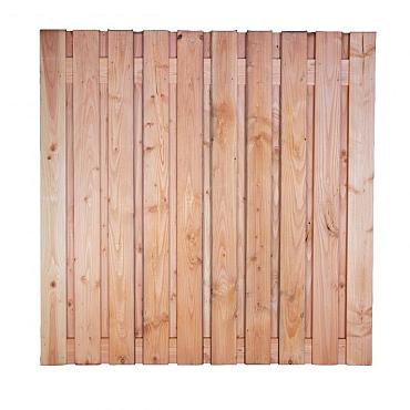 Tuinscherm Laaks 21-planks 180x180 cm Red Class Rood geïmpregneerd