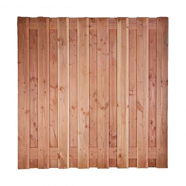 Tuinscherm Arosa 17-planks 180x180 cm Red Class Rood geïmpregneerd