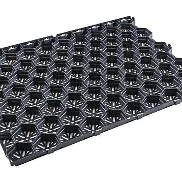 Grindplaat Gravel Lux 59,2 x 79 x 3 zwart