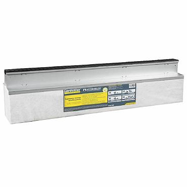 Hydroblob set, slimline lijngoot grafiet en D45 unit, 120x20x30 cm