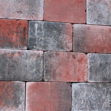 Tambour 30x20x6 cm Rood-zwart