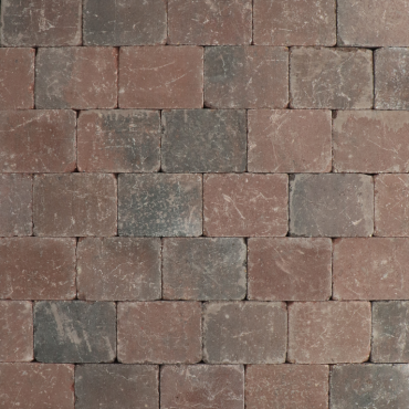 Metro Trommelsteen 20x15x6 cm Rood genuanceerd