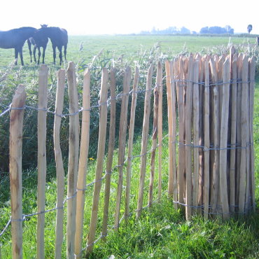 Kastanje hek 90x460 cm, latafstand 5 cm