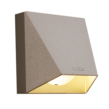Wedge Wall 12V Rose Silver 6,3x10x10 cm
