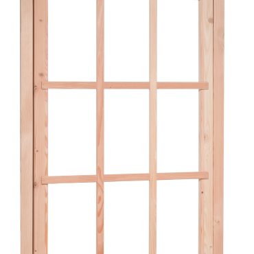 Douglas 9-ruits uitzetraam 136x91 cm Blank