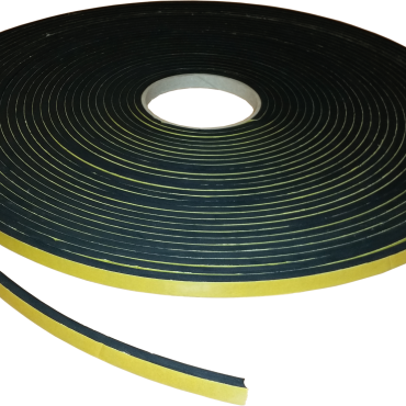 EPDM afstandband voor aluminium onderligger 0,5x1x2000 cm